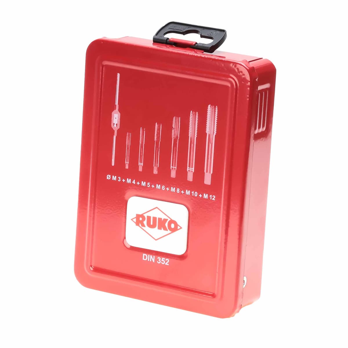 Набор комплектных метчиков RUKO 28 предметов M3-M12 HSSE DIN352 245003ERO