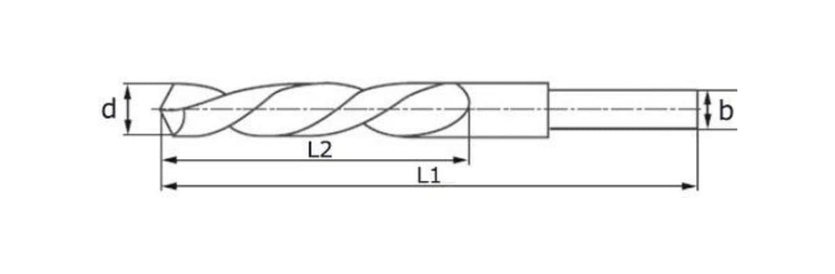 Сверло  с проточенным хвостовиком по металлу RUKO HSS-G 15,0x169/114 мм DIN338 h8 5xD 118° 2004150
