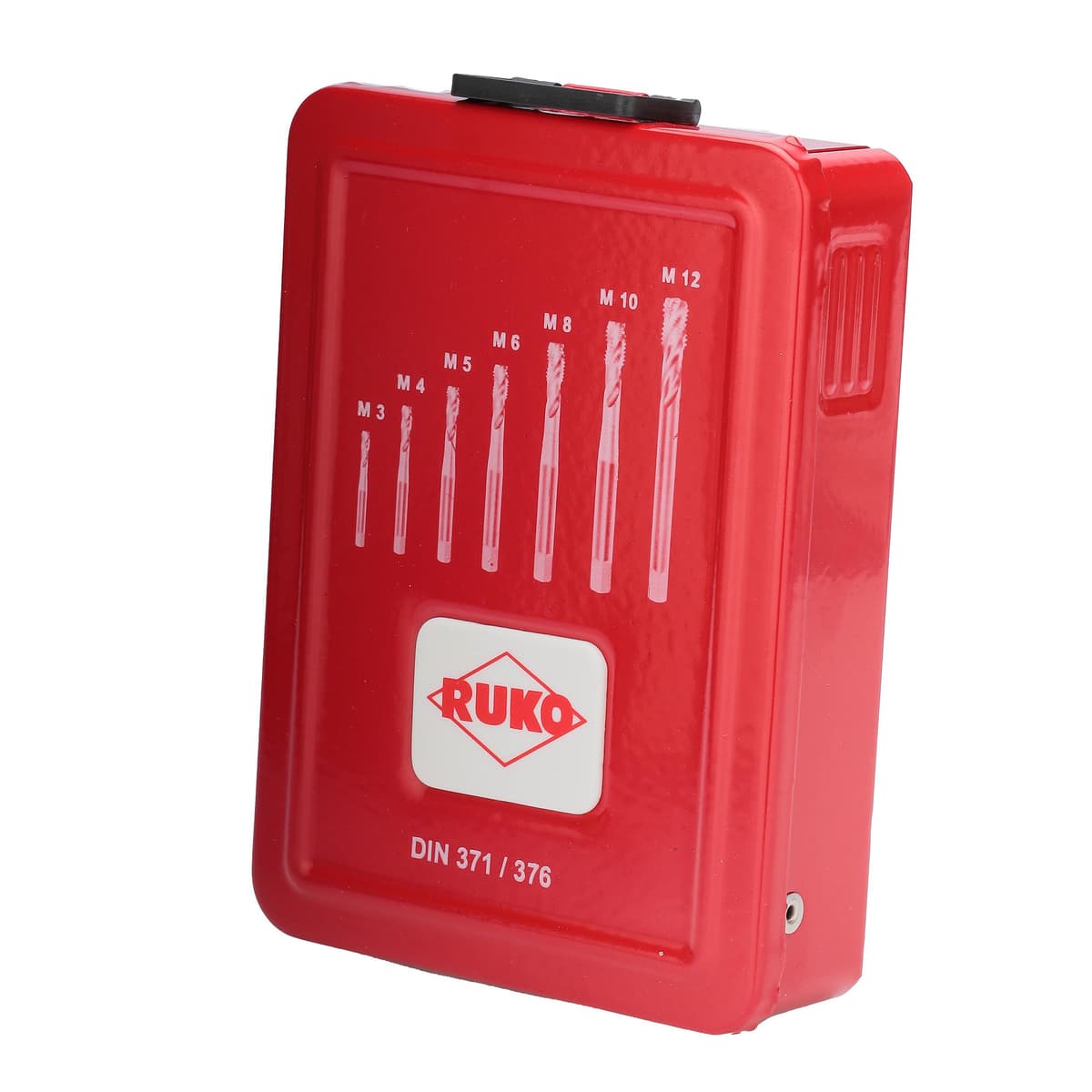 Набор винтовых машинных метчиков RUKO 7 предметов M3-M12 HSSE DIN371/376 245062