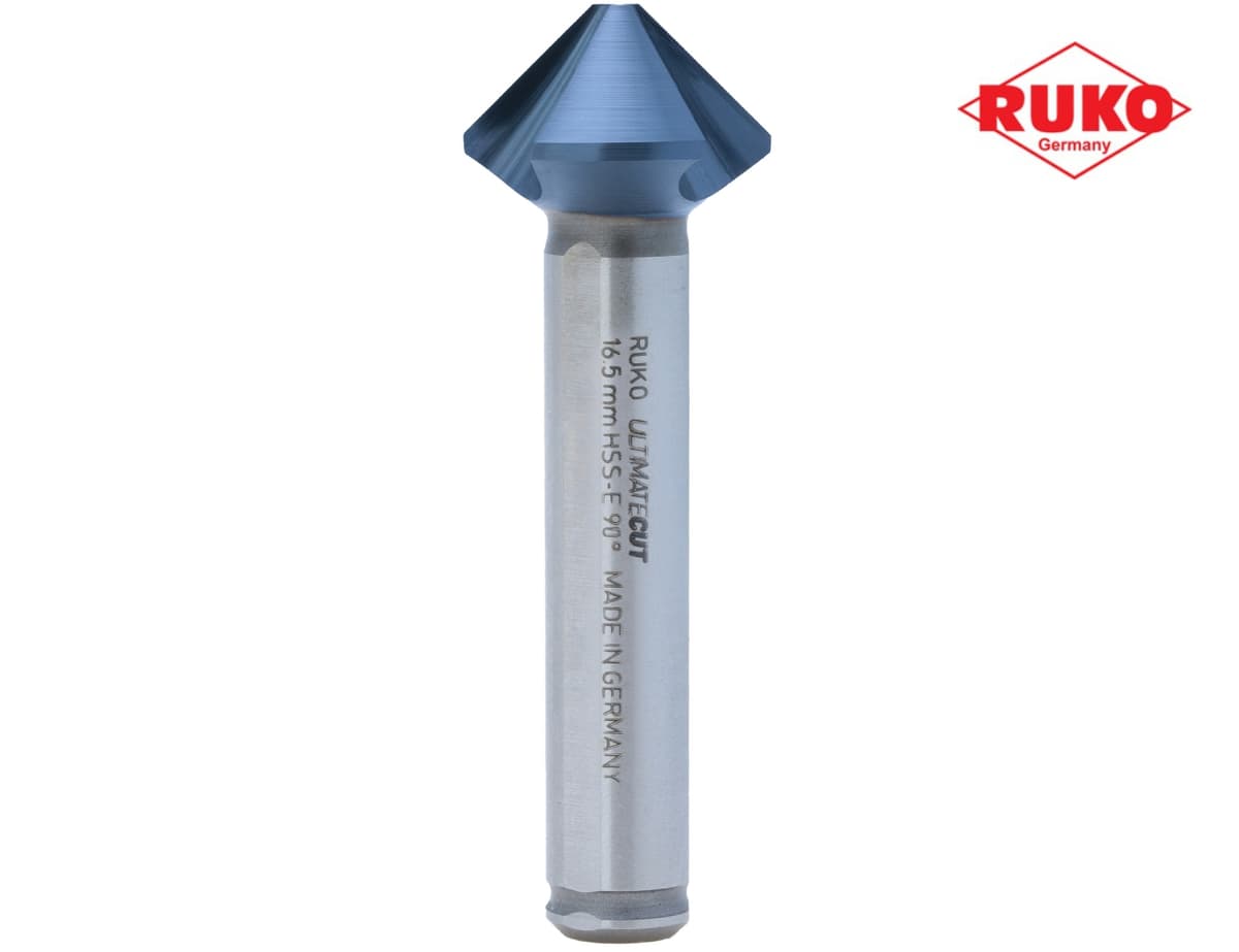 Зенковка RUKO UltimateCut ц/х 90° 16,5 мм HSSE-Co5 RunaTec 3z DIN335C L60 мм Ø10 мм 102779EP