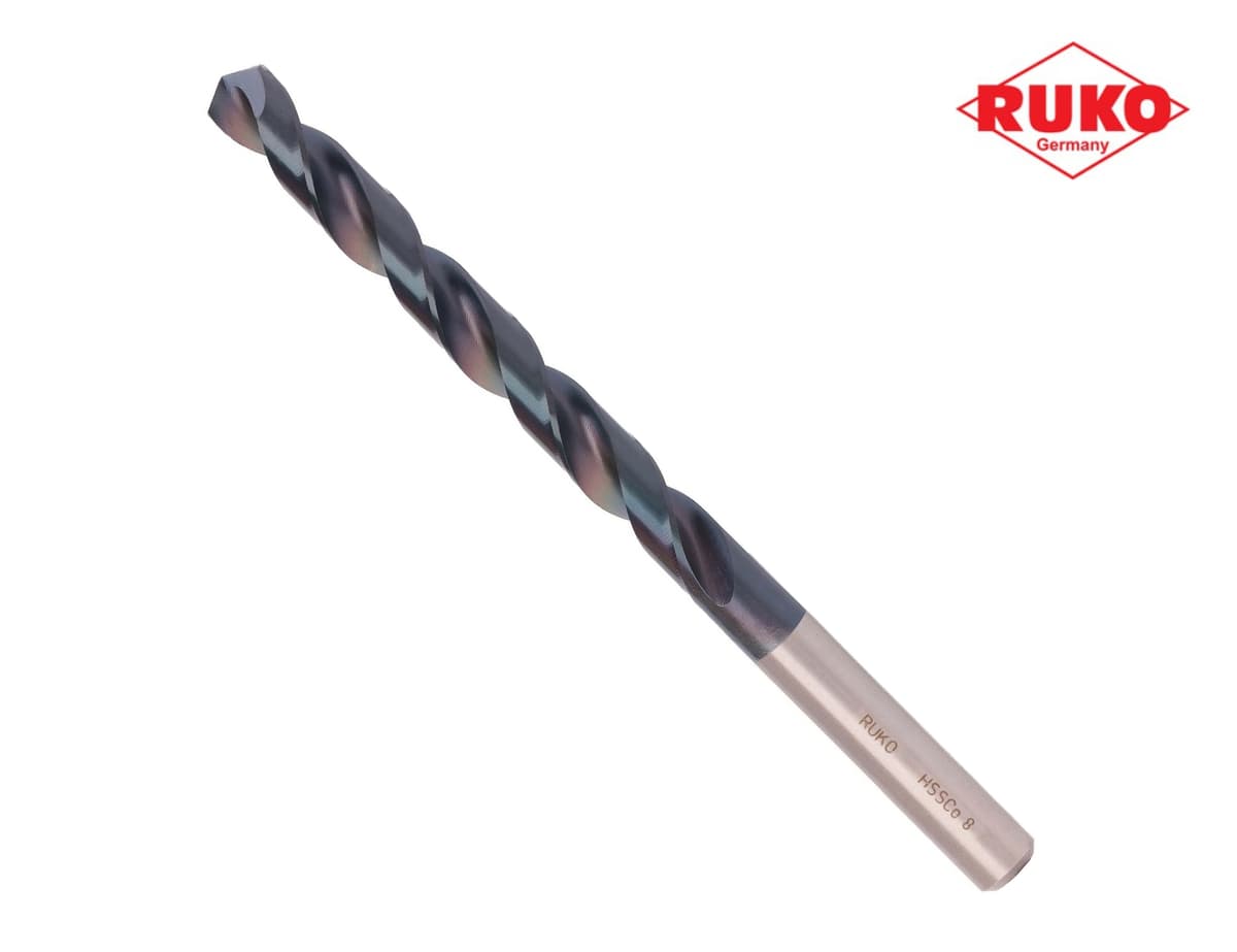 Сверло по металлу RUKO HSSE-Co8 TiALN 4,2x75/43 мм DIN338 h8 5xD 130° 281042EF