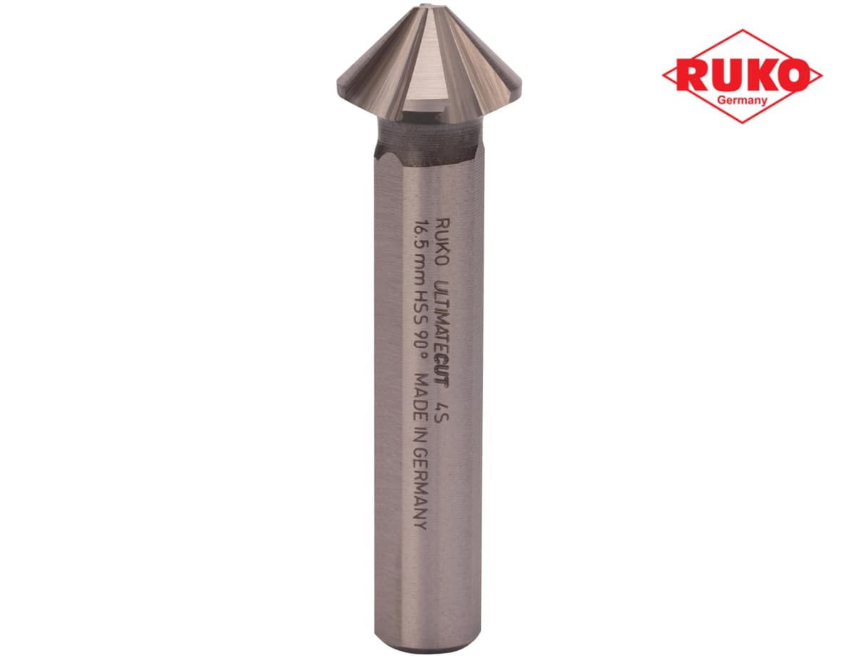 Зенковка RUKO UltimateCut 4S ц/х 90° 16,5 мм HSS-G 4z DIN335C L60 мм Ø10 мм 102879