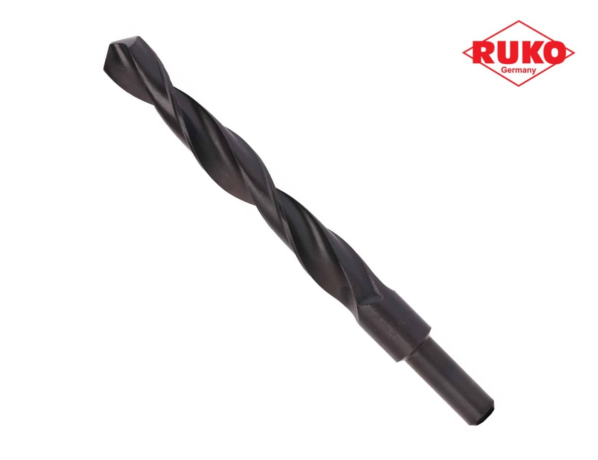 Сверло с проточенным хвостовиком по металлу RUKO HSS-R 17,0x184/125 мм DIN338 h8 5xD 118° 200170